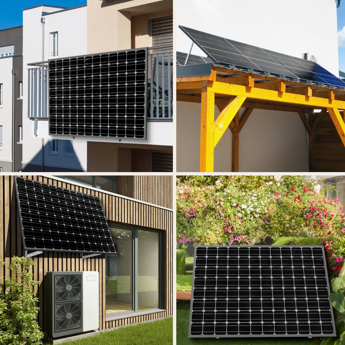 Halterung Solarmodul Edelstahl K320 geschliffen außen – 2,5 mm stark – verstellbar 0-45° – PV Halter Balkon Wand Flachdach – für Solarmodule bis 2 m²