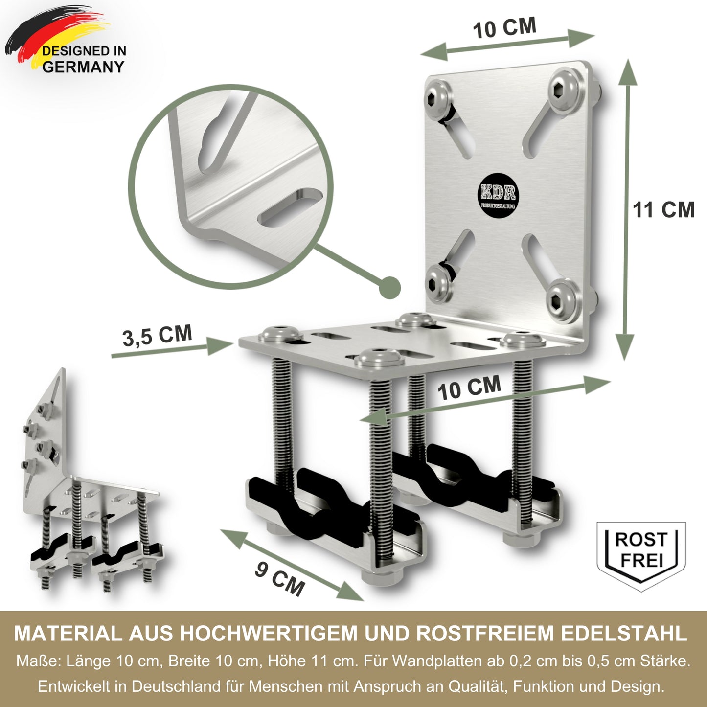 Wall-mounted folding table, desk, table top 80x40 cm in white, folding table, dining table, kitchen table for the wall, bar table, high table, wall table, foldable table for wall mounting