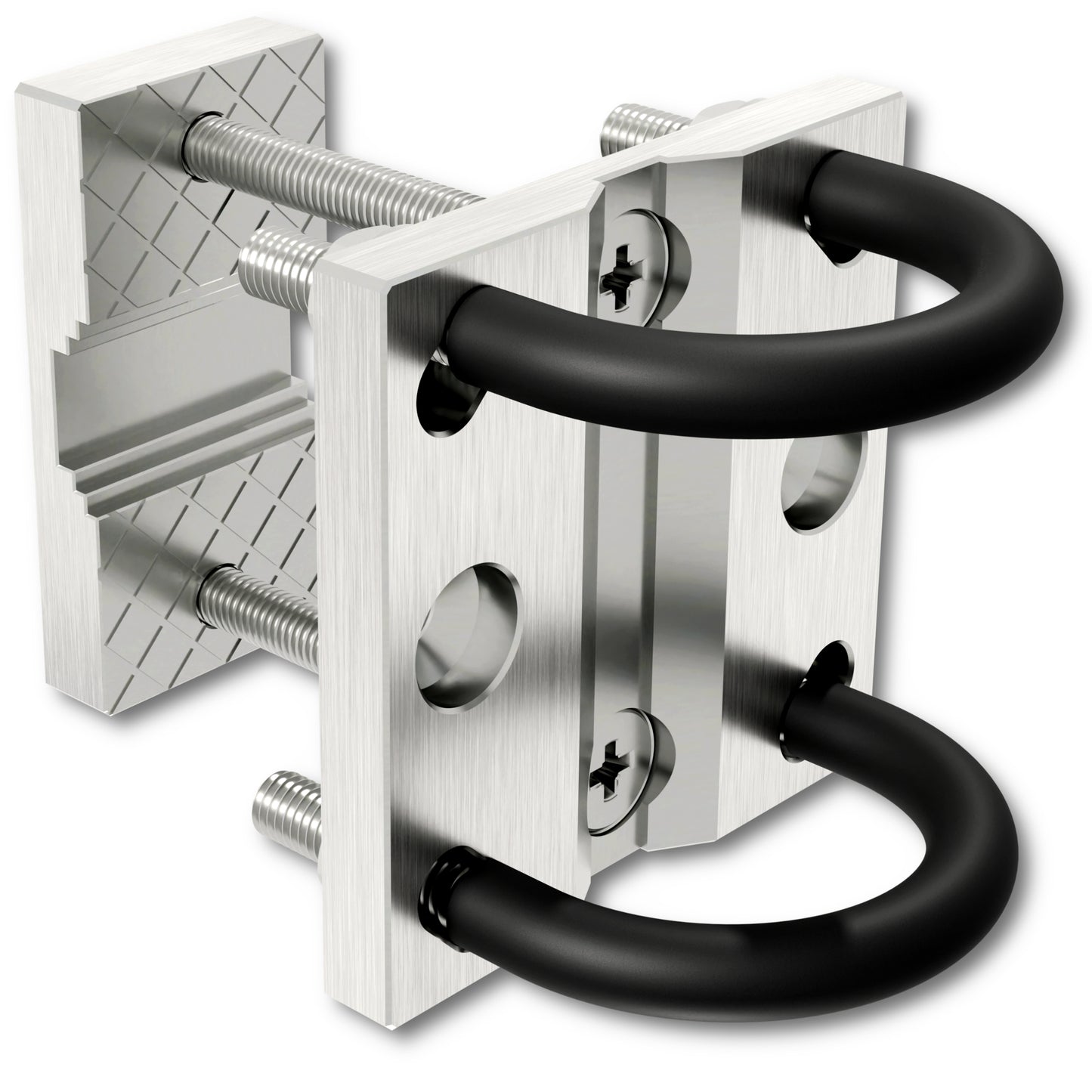 Sonnenschirmhalter Edelstahl für Balkongeländer rund & eckig – bis 350 cm, Schirmständer, stabile Bügel-Halterung, sichere Befestigung am Geländer (Kopie)